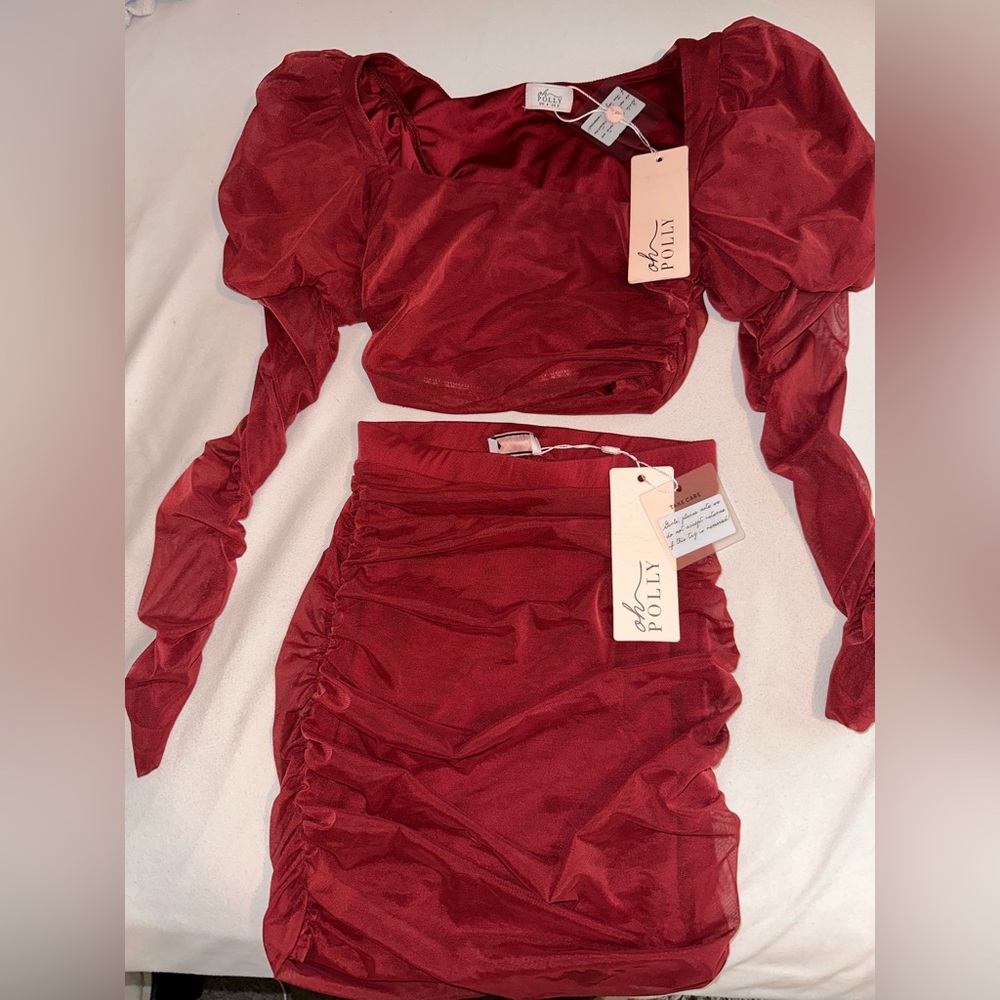 OH POLLY VALENTINES DAY TWO PIECE SKIRT SET